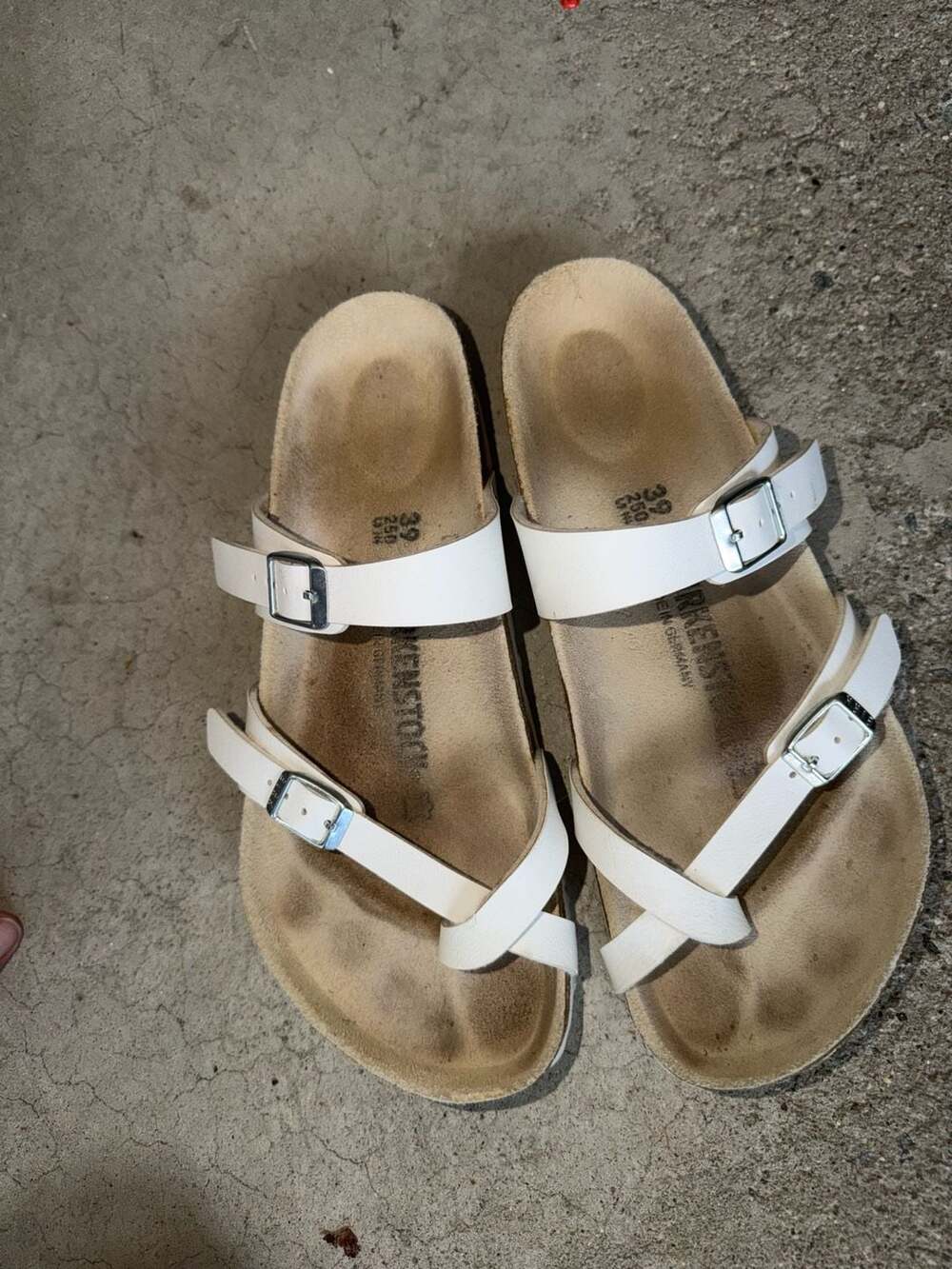Birkenstock Mayari Birko-Flor Sandals White Size 39